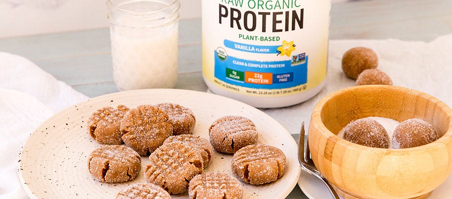 No Bake Peanut Butter Protein Cookies