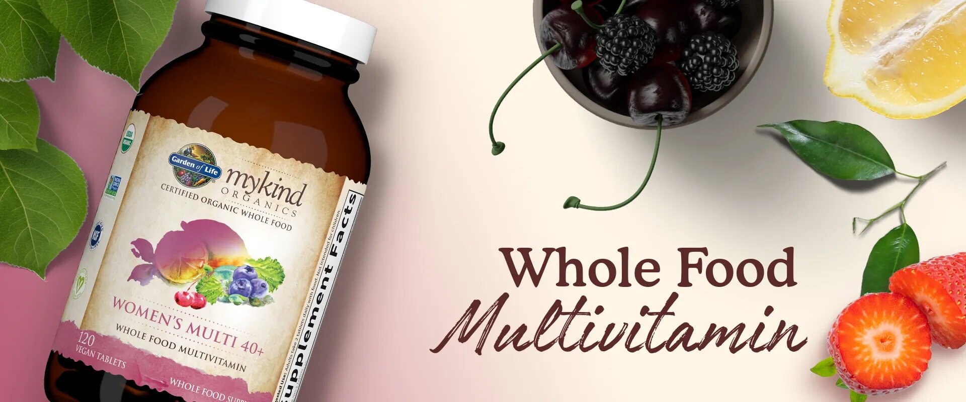 women's once daily multi vitamin 40 whole food mykind by garden of life
