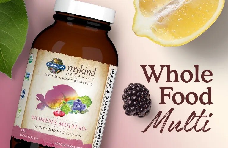 women's once daily multi vitamin 40 whole food mykind by garden of life