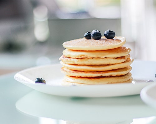 organic plant protein vanilla pancakes