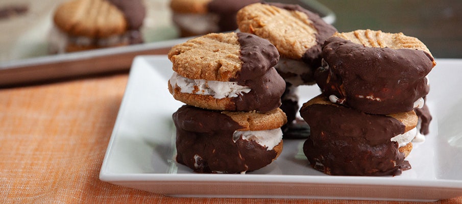 Peanut Butter Ice Cream Sandwiches