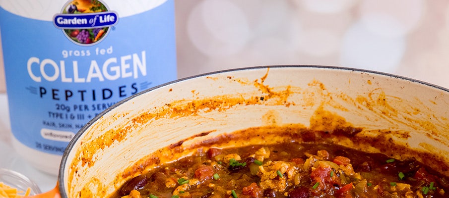 Pumpkin Chicken Chili with Collagen