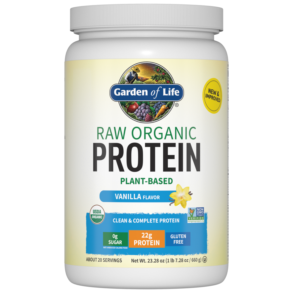 raw organic protein powder garden of life