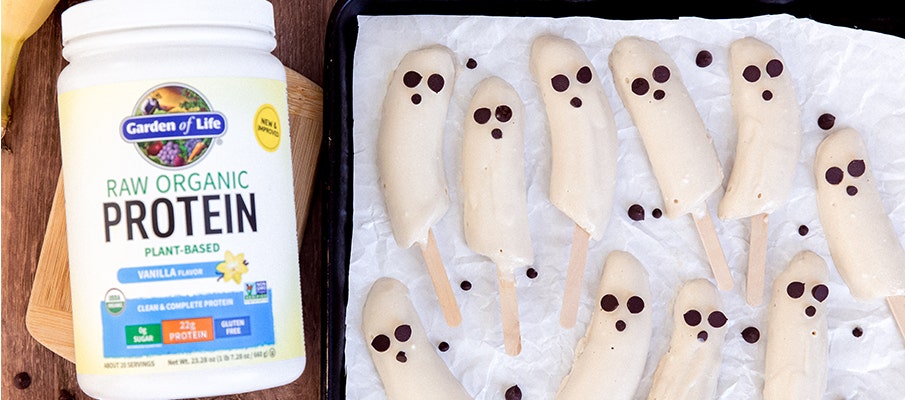 Protein Banana Ghost Pops Recipe