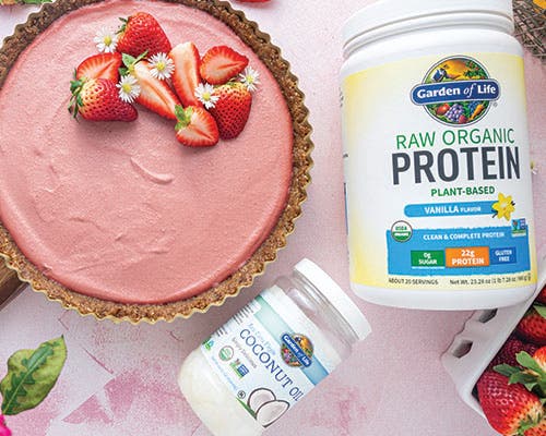 Strawberry protein Pie recipe