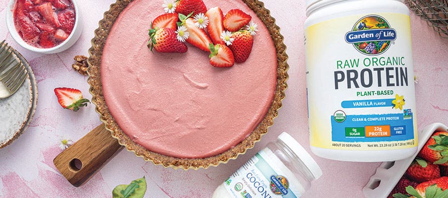 Strawberry Protein Pie Recipe