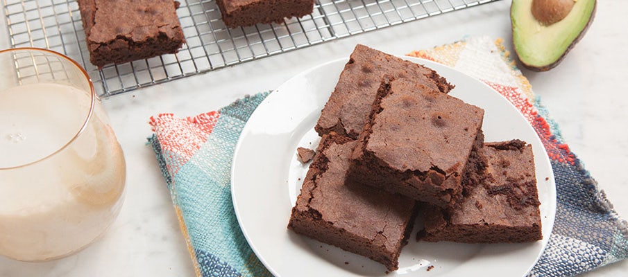 chocolate avocado brownies