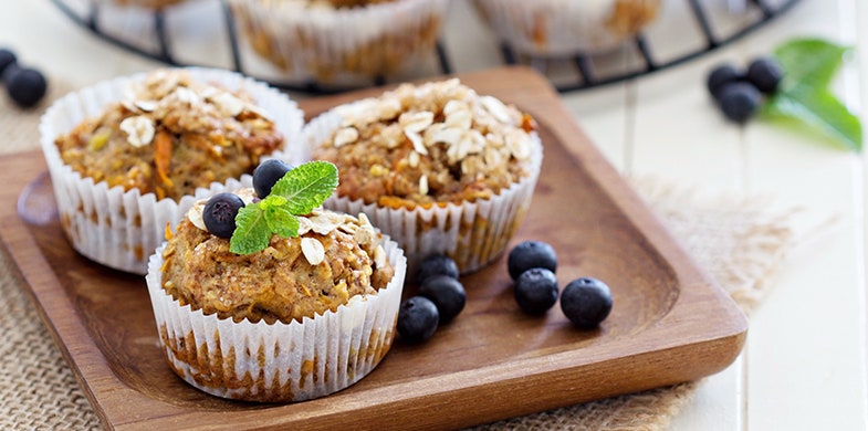 banana oat yum yum muffins