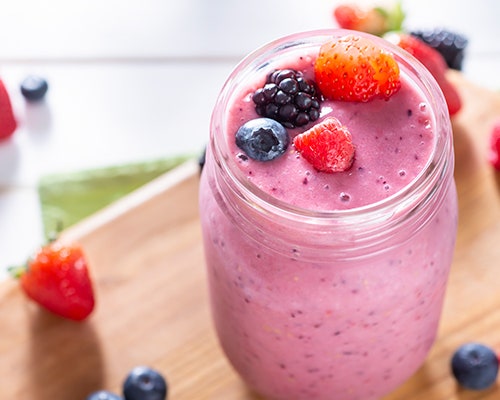 berry protein smoothie