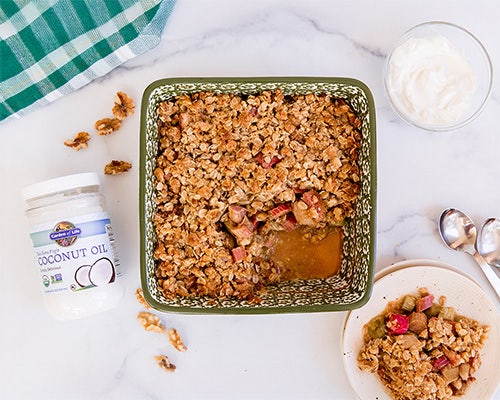 Easy Rhubarb Crumble