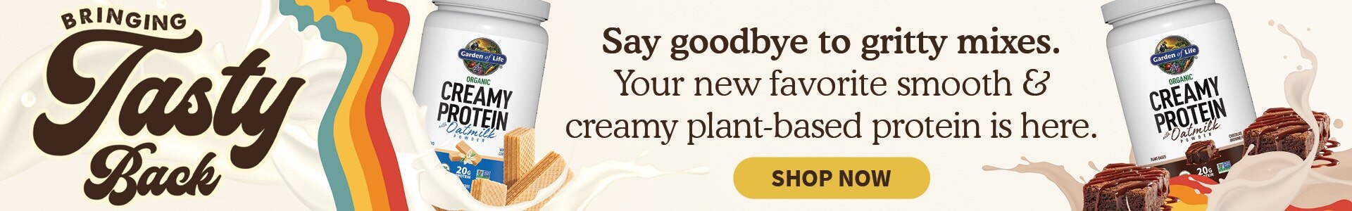 bringing tasty back with new creamy protein with oatmilk