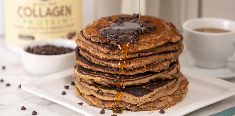 chocolate collagen pancakes