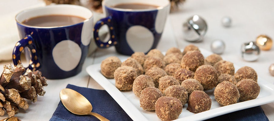 chocolate gingerbread truffles