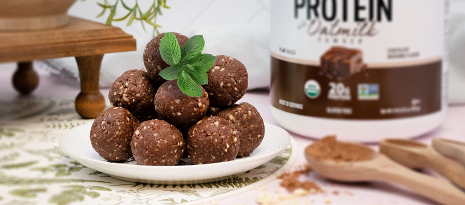 Chocolate Peppermint Protein Snack