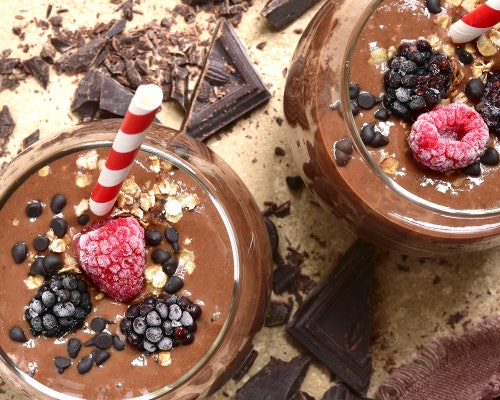 Chocolate Raspberry Swirl Smoothie