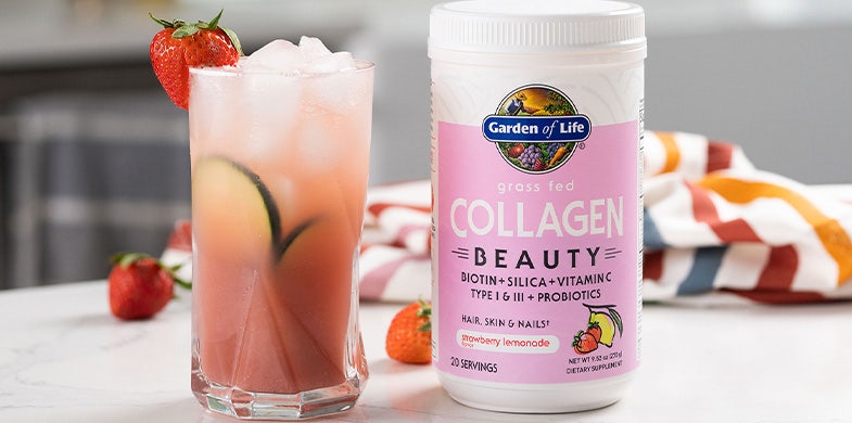 strawberry collagen tonic