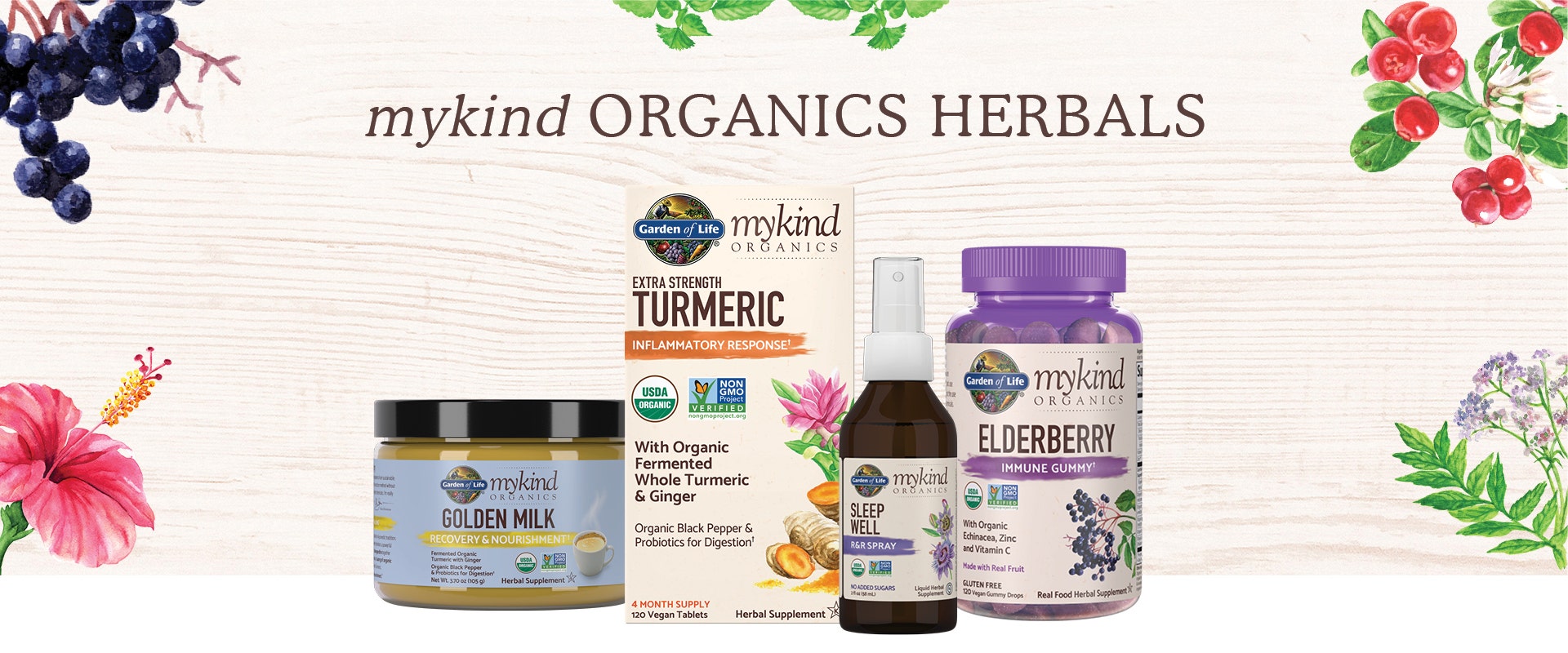 mykind organics herbals product line