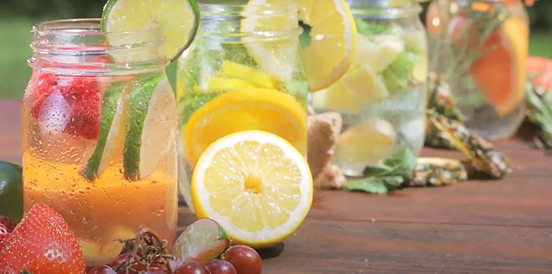 fruit infused water