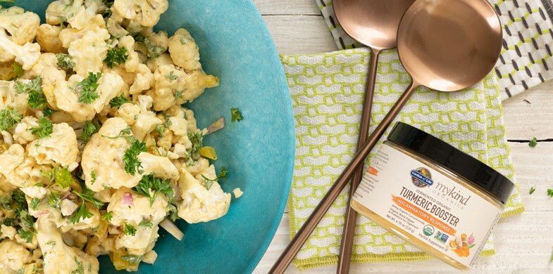 tumeric boost with potato salad