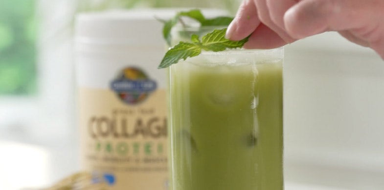 collagen matcha latte