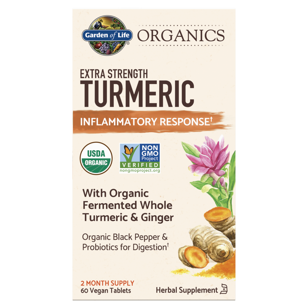 garden of life organics extra strength turmeric tablets