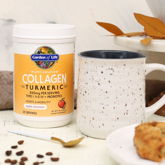 multi-sourced collagen turmeric powder