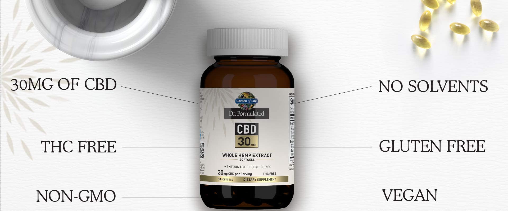 thc free cbd 30mg dr formulated by garden of life