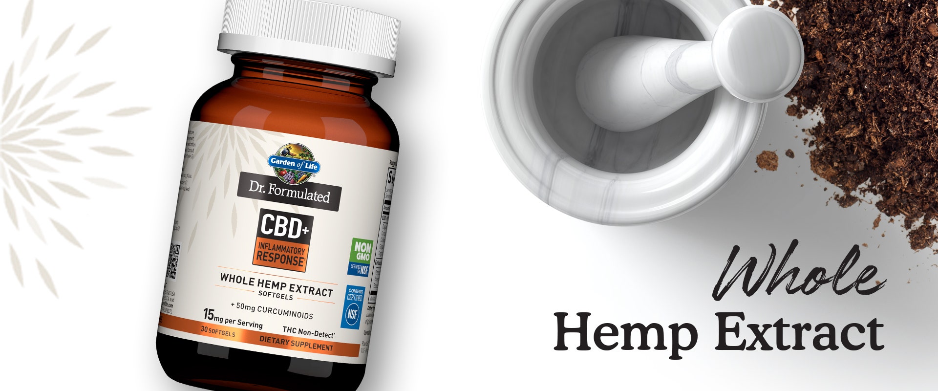 cbd thc free Dr Formulated softgels by Garden of Life