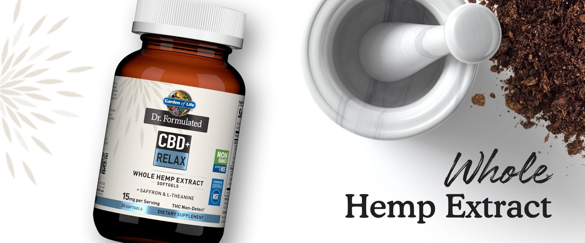 cbd relax thc free Dr Formulated softgels by Garden of Life