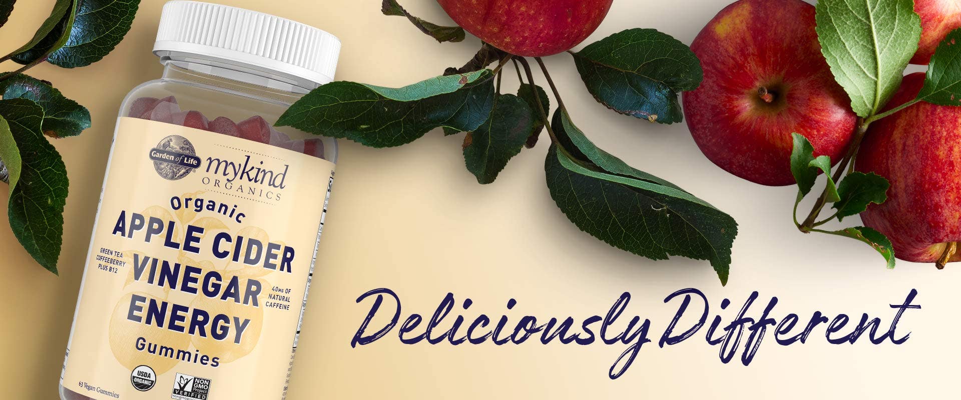 Apple Cider Vinegar Energy Garden of Life mykind Organics