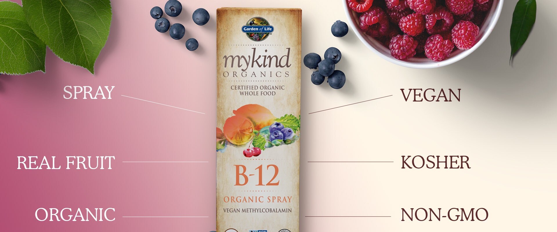 Garden of Life mykind Vitamin b12 spray
