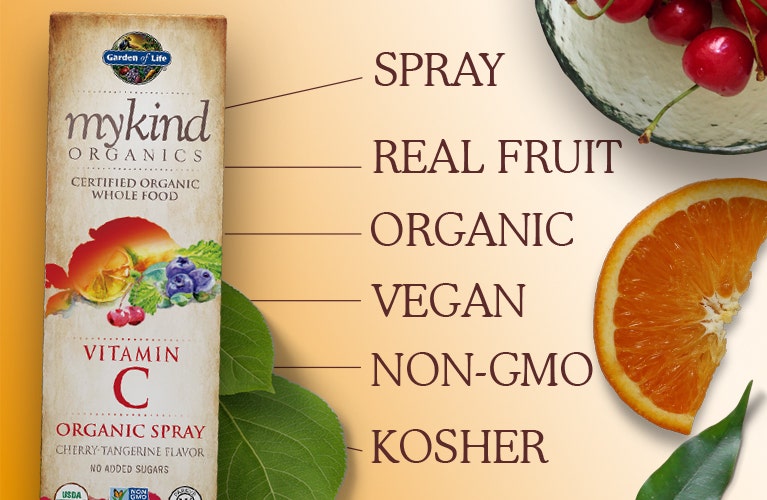 garden of life vitamin c spray by mykind organics