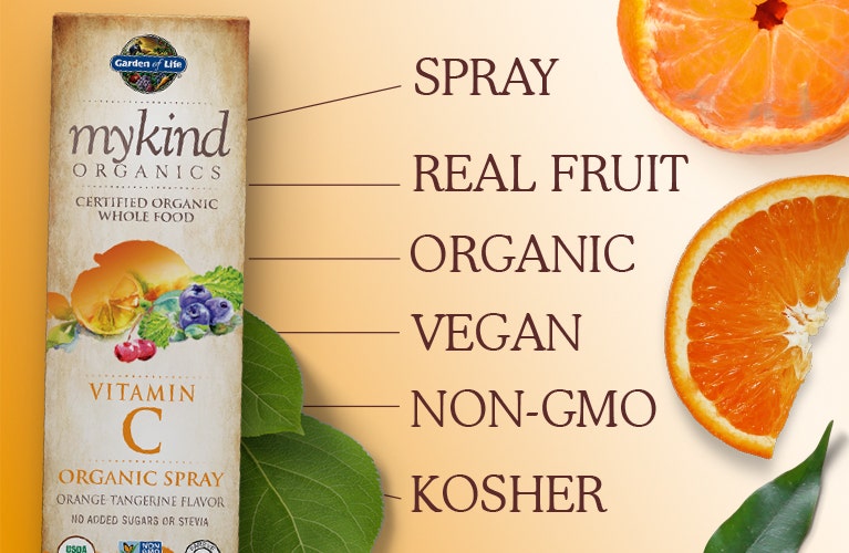 mykind organics vitamin c spray by garden of life