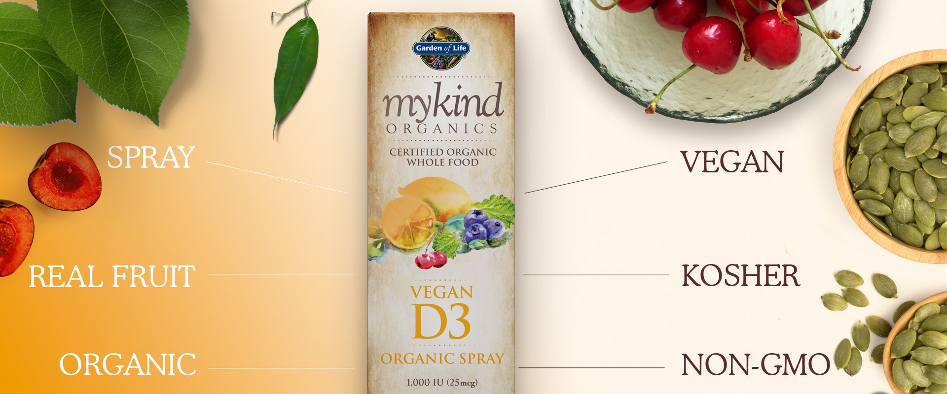 Garden of Life mykind Vitamin D3 Spray Vegan