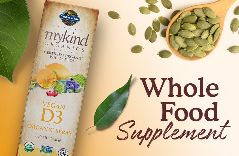 d3 spray whole food mykind by garden of life