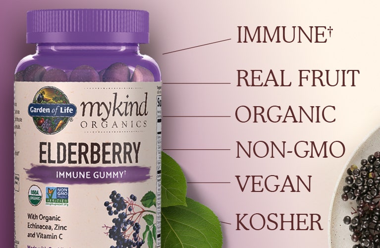Garden of Life Elderberry Gummies Immune Support by mykind