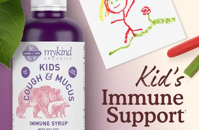 elderberry kids cough and mucus by garden of life mykind organics