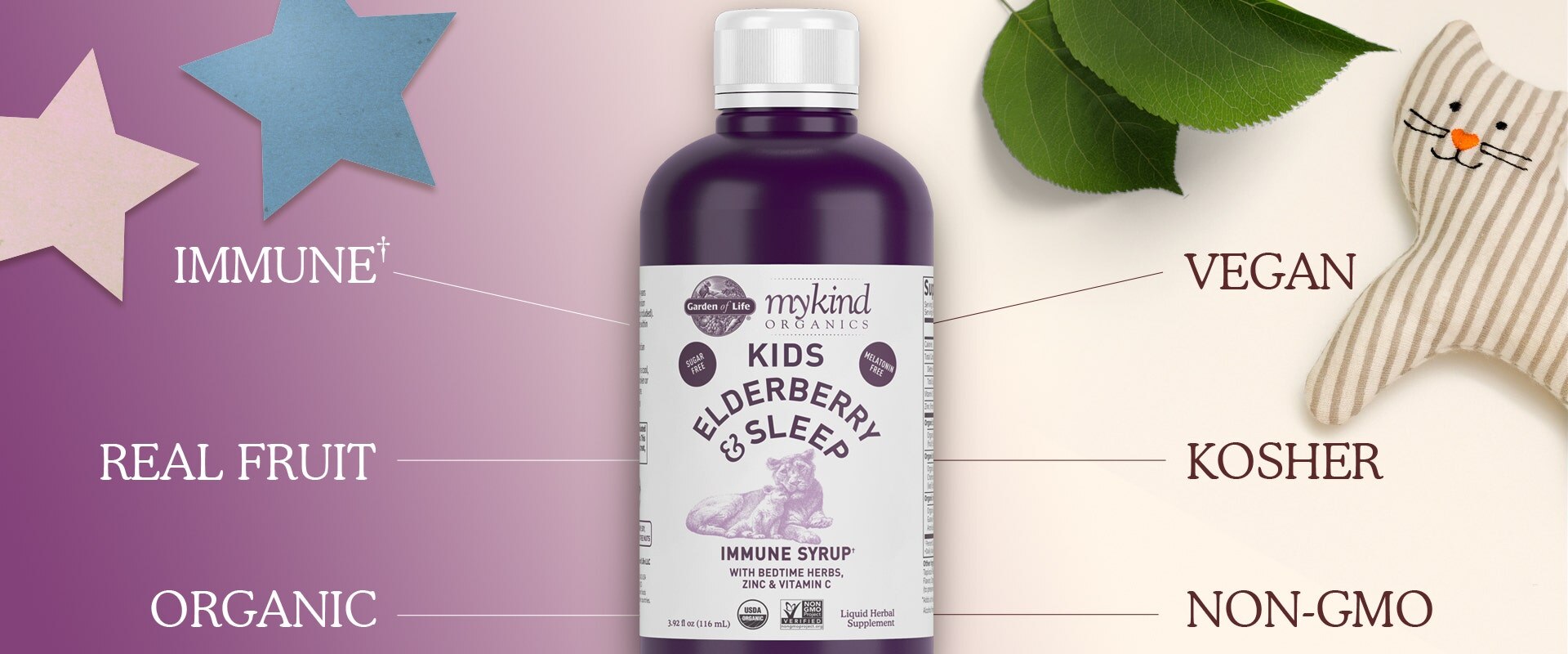 Garden of Life Kids Elderberry Sleep by mykind Organics