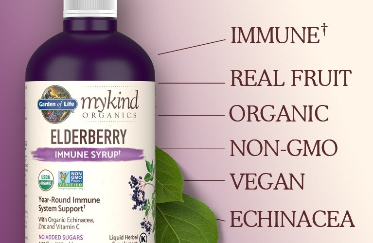 mykind Organics Elderberry Syrup by Garden of Life