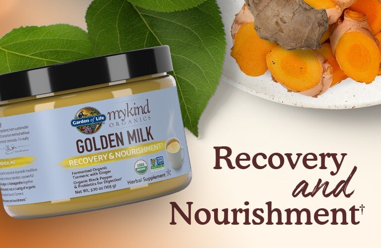 mykind herbals golden milk turmeric by garden of life