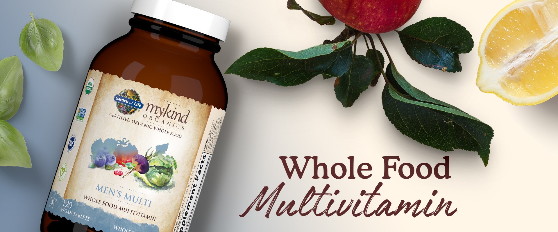 men's multi vitamin whole food mykind by garden of life