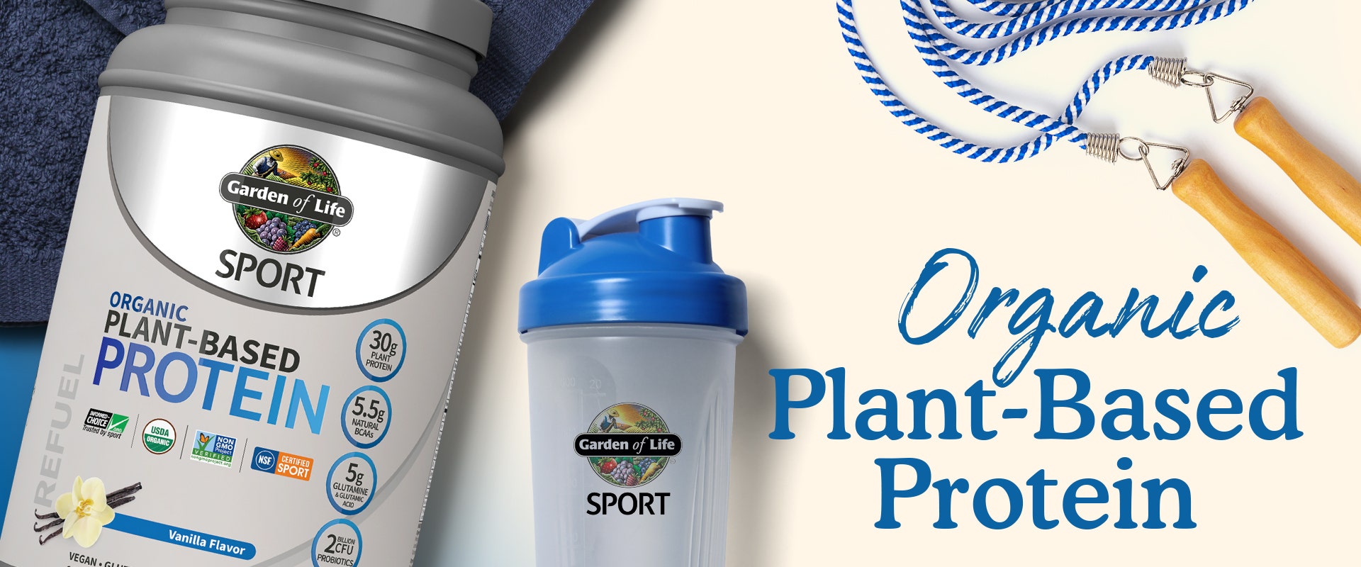 SPORT Organic Plant-Based Protein Vanilla