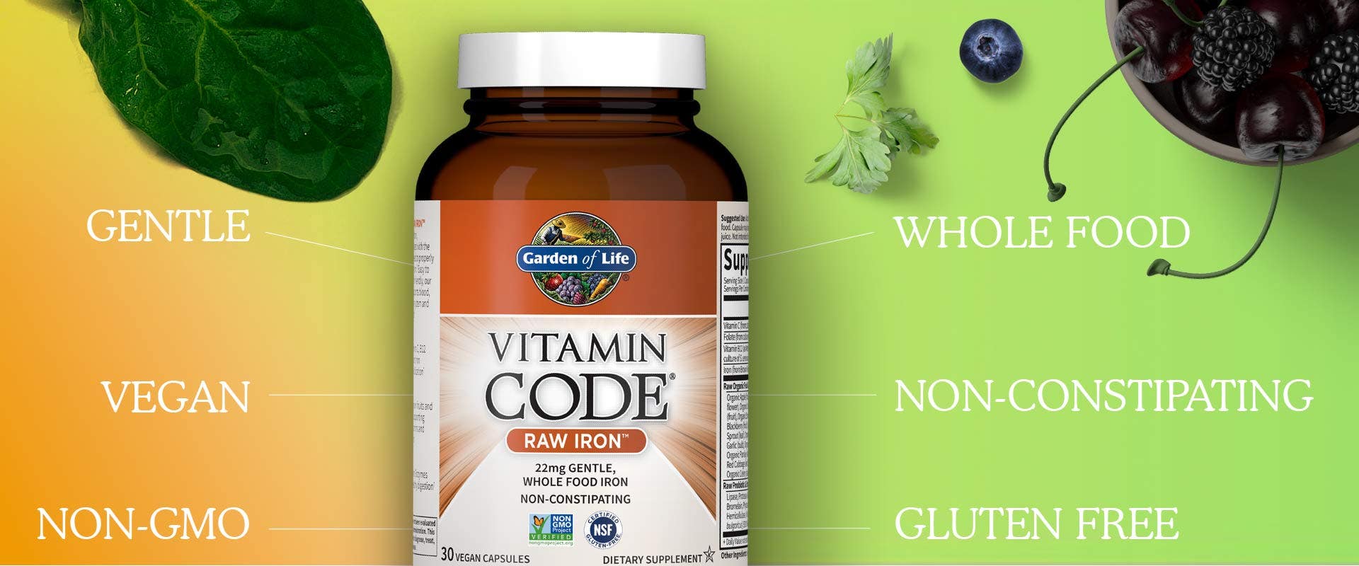 raw iron by vitamin code from garden of life