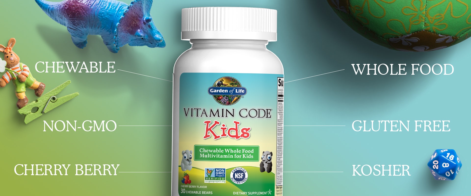 Vitamin Code Kids Cherry Berry Chewables