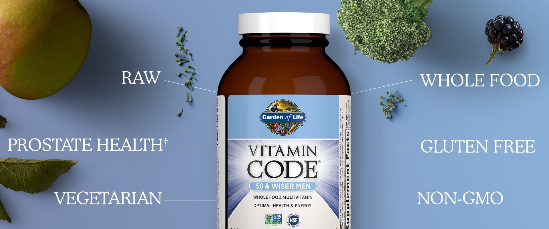 Men 50 and Wiser by Garden of Life Vitamin Code