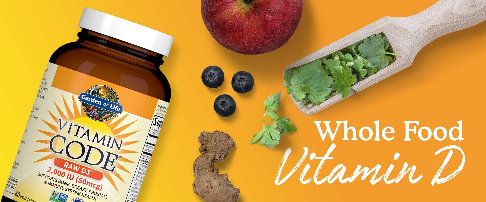 Vitamin D 2000 IU Vitamin Code by Garden of Life