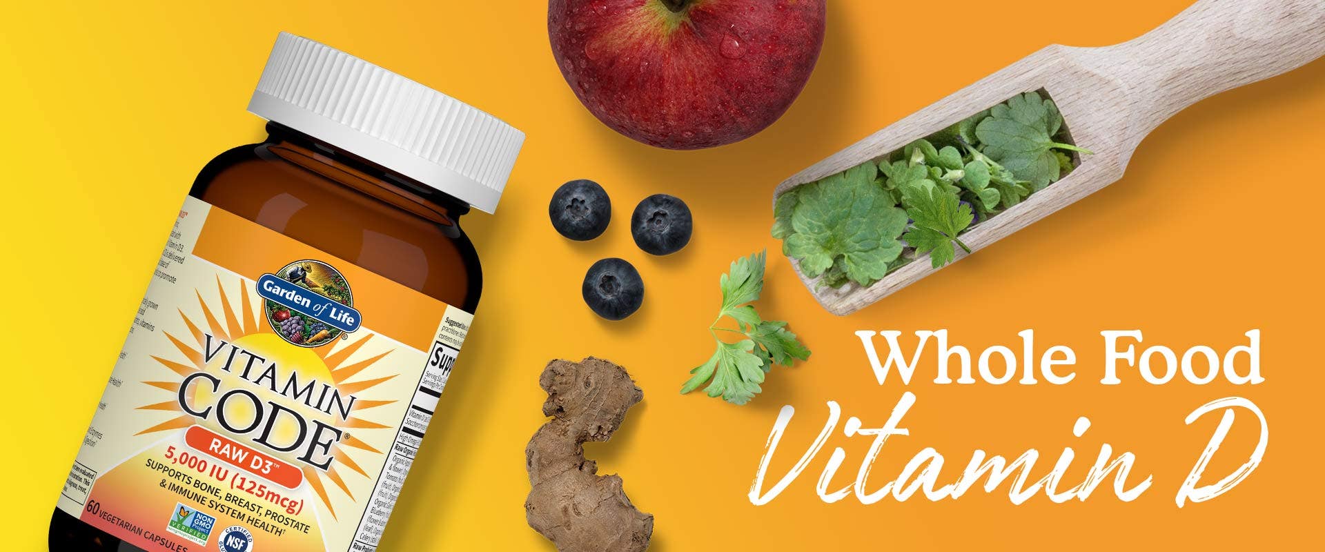Vitamin D Vitamin Code Garden of Life Raw D3