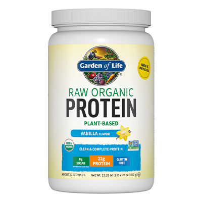 raw organic protein powder garden of life