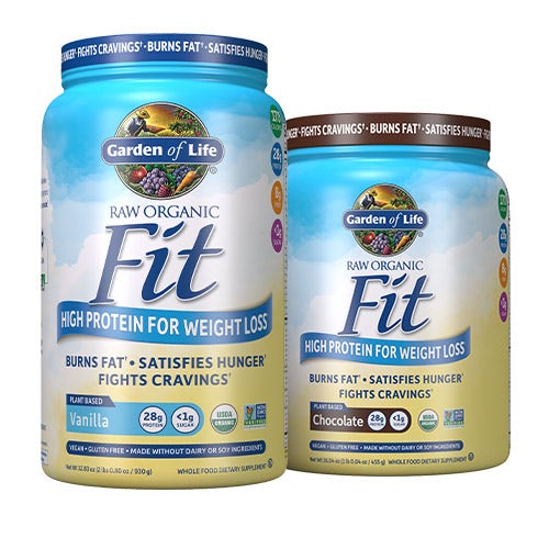 Raw Organic Fit Protein weight comparison