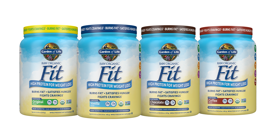 garden of life raw organic fit protein powders